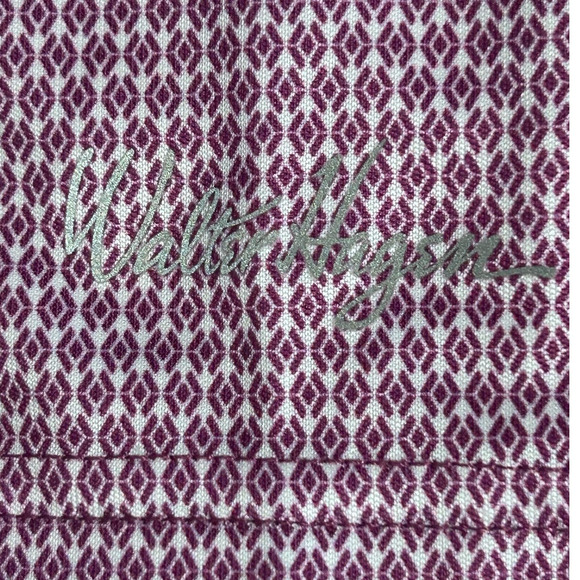 Walter Hagen 11‎ Major Men's Purple White Geometric Short Sleeve Polo Size L - Picture 3 of 6